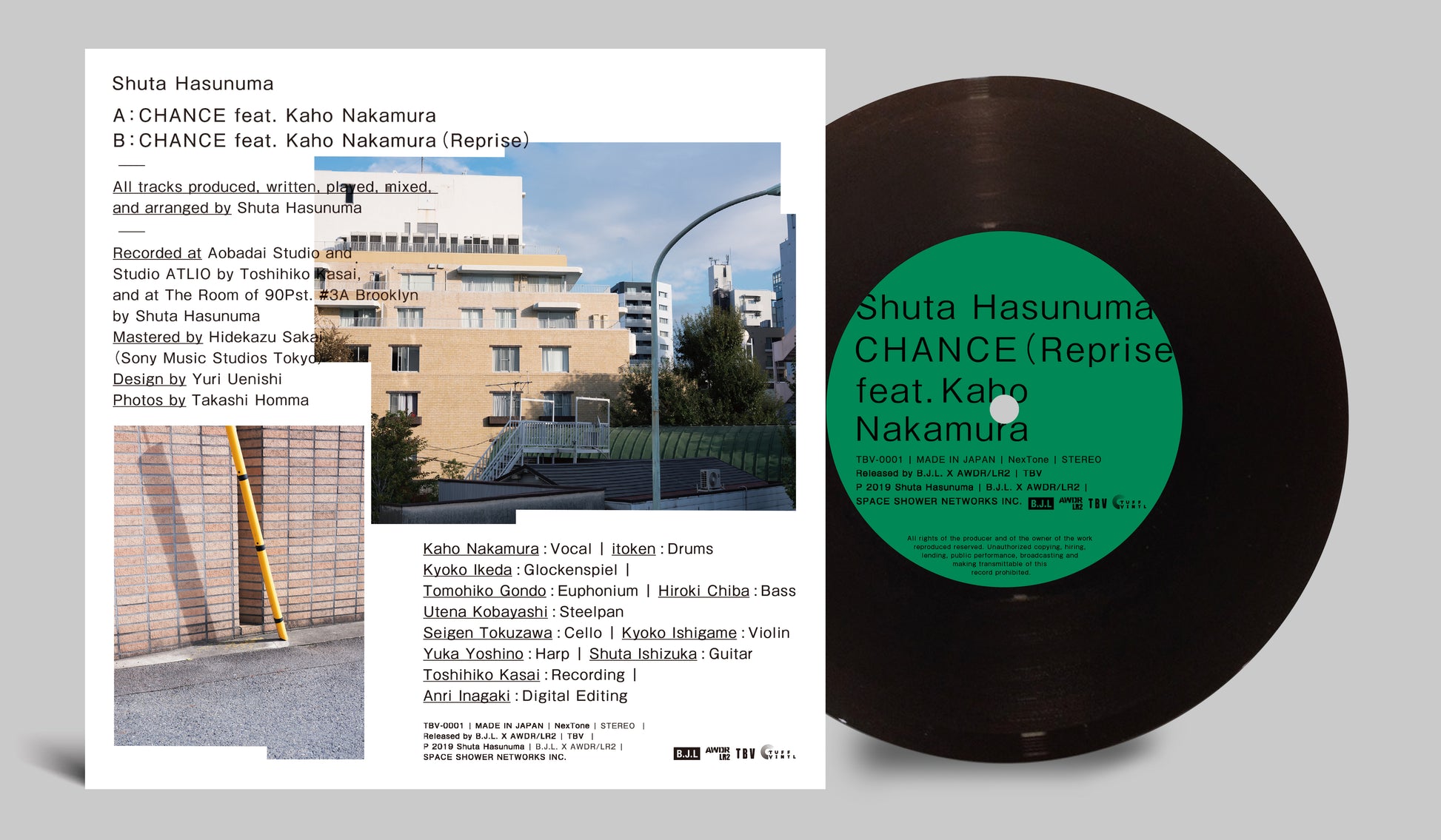 Shuta Hasunuma: CHANCE feat. Kaho Nakamura (7inch)